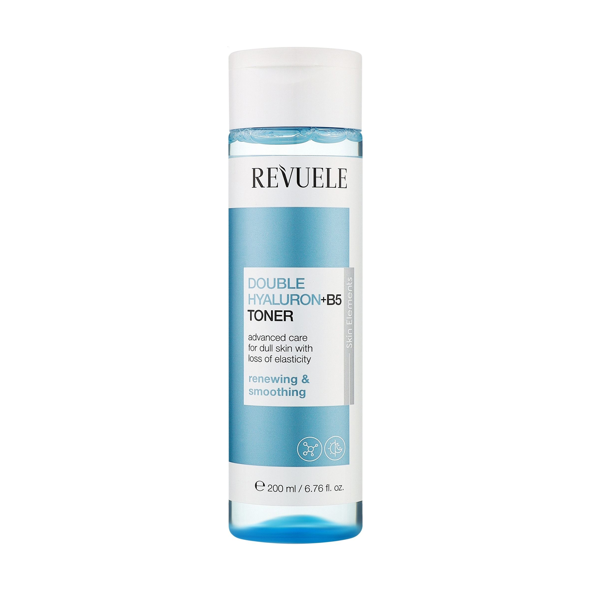 Тонер для обличчя Revuele Skin Elements Double Hyaluron + B5 Toner з гіалуроном та вітаміном В5, 200 мл
